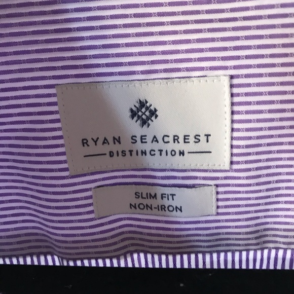 Men’s large light purple button up slim-fit - Picture 6 of 6